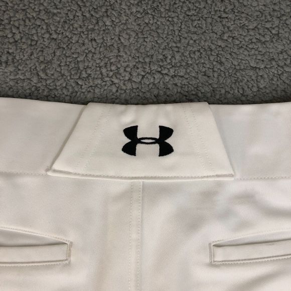 Under Armour Pant Men XL White Sportswear Vapor Swoosh Baseball Softball Knicker - Picture 10 of 13